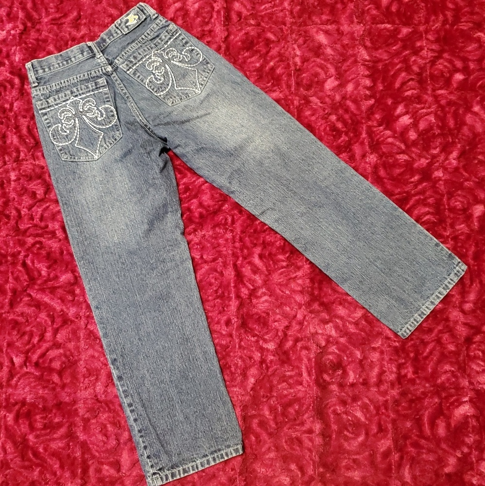 VINTAGE JEANSTATION HIGH WAIST STRAIGHT LEG JEANS - Picture 4 of 8